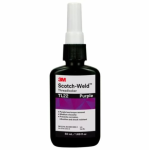 3M™ Scotch-Weld™ Threadlocker TL22, Purple, One-Component Anaerobic Adhesives