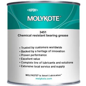 MOLYKOTE® 3451 & 3452 Chemical Resistant Lubricants - Grease - Fluorosilicone-based lubricants