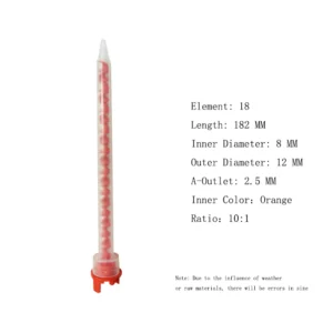 Static Mixer with F-System Cartridges 18 Elements 10:1
